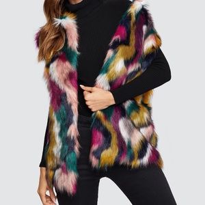 Colorful Fluffy Vest